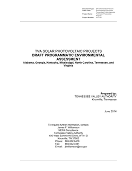 TVA JUN 2014 Solar PEA.Pdf