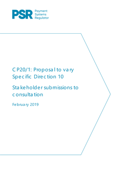 Stakeholder Submissions to SD10 Consultation