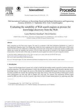 Evaluating the Suitability of Web Search Engines As Proxies for Knowledge Discovery from the Web