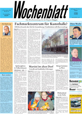 Singener Wochenblatt Vom 2. November 2006