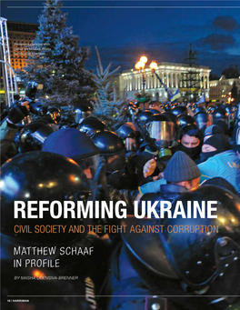 Reforming Ukraine Civil Society and the Fight Against Corruption