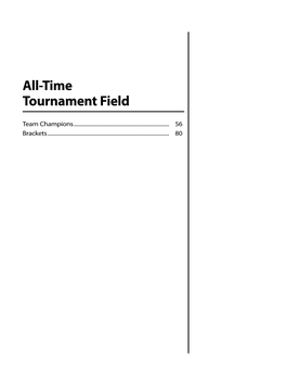 All-Time Tournament Field