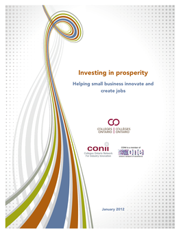 Investing in Prosperity Helping Small Business Innovate and Create Jobs