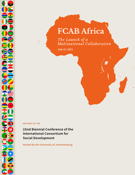 FCAB Africa the Launch of a Multinational Collaboration July 15, 2021