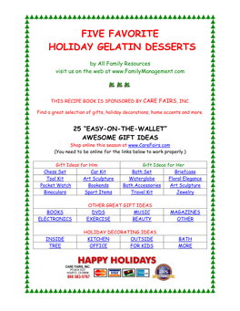 5 Favorite Holiday Gelatin Desserts