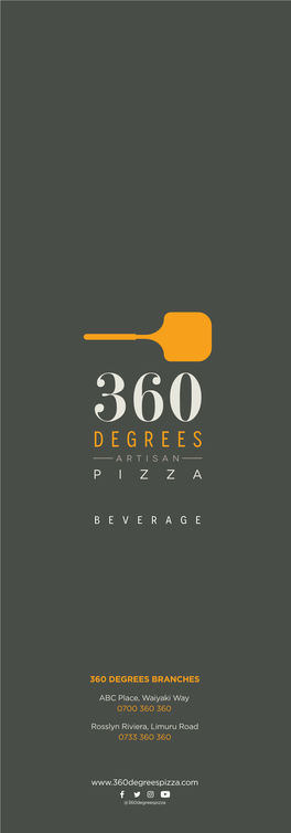 New 360 Wine & Cocktail Menu(2019)