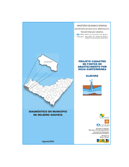 Diagnóstico Do Município De Delmiro Gouveia Alagoas Projeto Cadastro De Fontes De Abastecimento Por Água Subterrânea