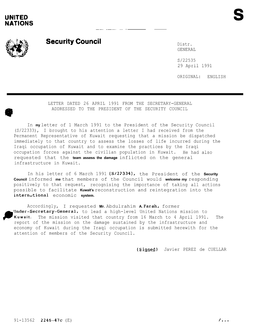 Security Council Distr