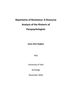 Isaac Hughes Thesis