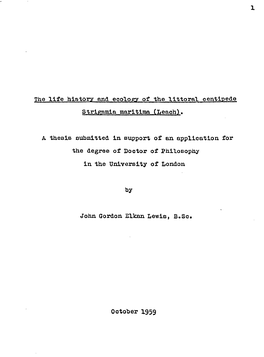 Lewislifehistory1959.Pdf (7.056Mb)