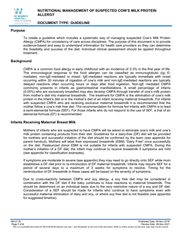 Guidelines for the Use of Human Milk Fortifier in the NICU