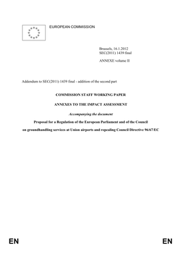 1439 Final ANNEXE Volume II Addendum to SEC(2011)