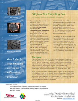 Virginia Tire Recycling Fee