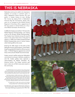 This Is Nebraska Women’S Golf