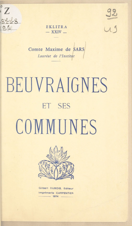 Beuvraignes Et Ses Communes