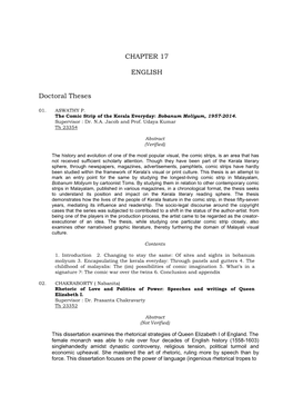 CHAPTER 17 ENGLISH Doctoral Theses