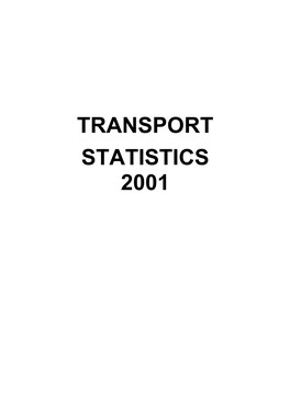 Transport Statistics 2001