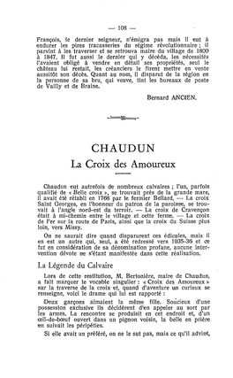 CHAUDUN La Croix Des Amoureux