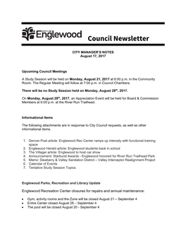 Council Newsletter