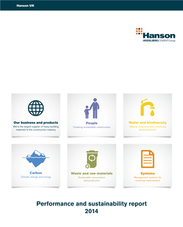 Hanson Sustainability Report 2014