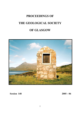 Proceedings of the Geological Society Of