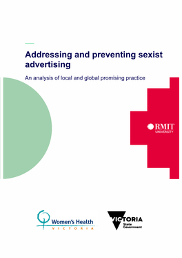Addressing and Preventing Sexist Advertising an Analysis of Local And
