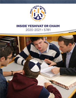 Inside Yeshivat Or Chaim 2020-2021