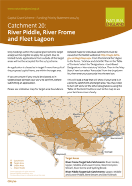 River Piddle, River Frome and Fleet Lagoon