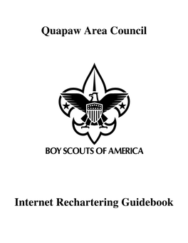 Quapaw Area Council Internet Rechartering Guidebook
