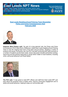 East Leeds NPT News