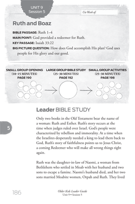 Leader BIBLE STUDY Ruth and Boaz