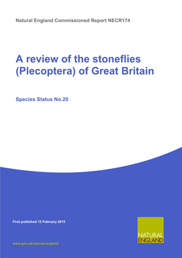 A Review of the Stoneflies (Plecoptera) of Great Britain