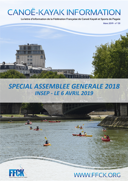 Special Assemblee Generale 2018 Insep - Le 6 Avril 2019