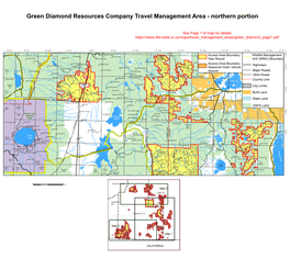 Green Diamond Resources Company Travel Management Area - Northern Portion