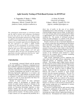 Agile Security Testing of Web-Based Systems Via Httpunit