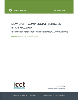 New Light Commercial Vehicles in China, 2010
