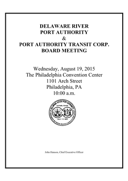 Delaware River Port Authority & Port Authority