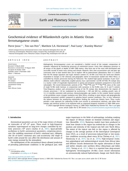 Earth and Planetary Science Letters 553 (2021) 116651