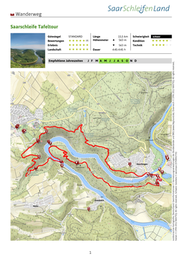 Wanderweg Saarschleife Tafeltour