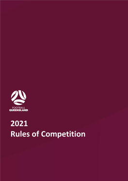 2021 Rules of Competition