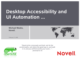 Desktop Accessibility and UI Automation