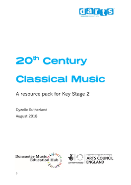 20Th Century Classical Music Resource Pack