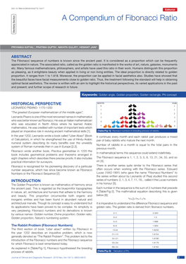 A Compendium of Fibonacci Ratio Dentistry Section