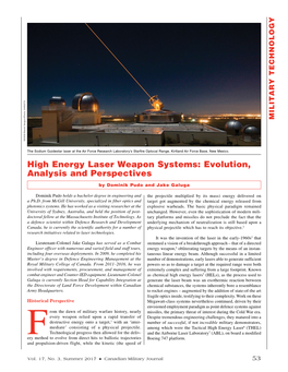 High Energy Laser Weapon Systems: Evolution, Analysis and Perspectives