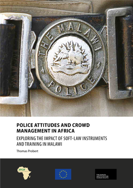 Police Attitudes and Crowd Management in Africa