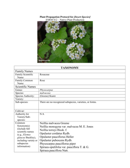 Draft Plant Propagation Protocol