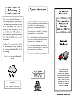 Cement Washout Fact Sheet.Pub