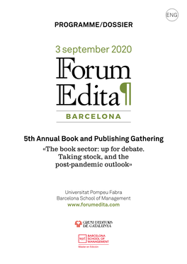 5Th Annual Book and Publishing Gathering «The Book Sector: up for Debate