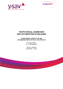 Youth Sexual Aggression and Victimization in Bulgaria