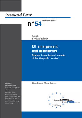 EU Enlargement and Armaments Occasional Paper